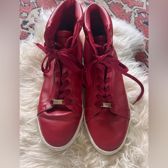 Zara Other - Zara Men’s Red “Gucci’esque” Hightops.  Size 11.5